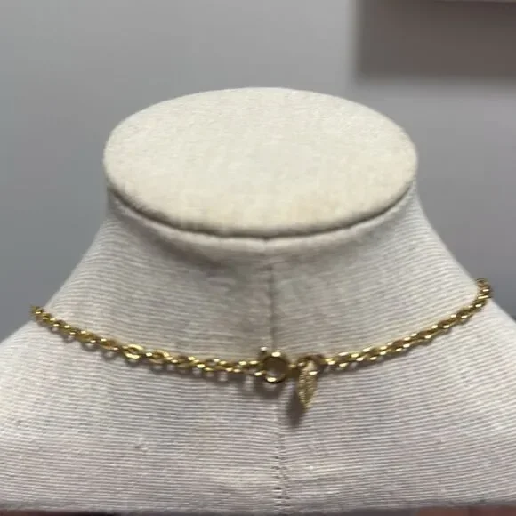 Sarah Coventry Signed Vintage Brutalist Style Gold Tone Pendant Necklace. - Picture 4 of 7